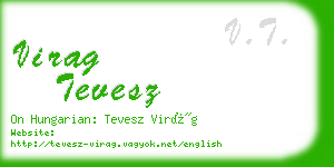 virag tevesz business card